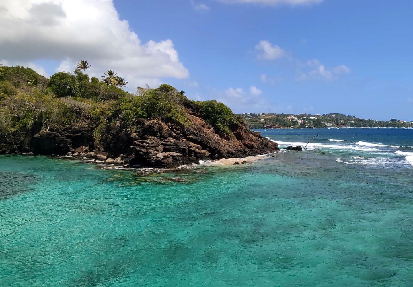 lagoon at pigeon island national park