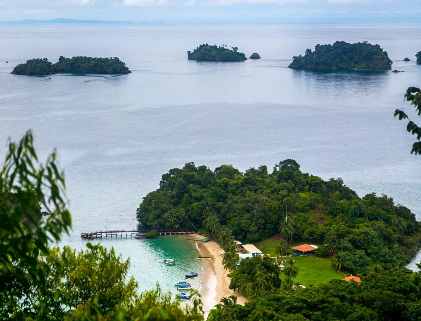 coiba island aerial photo panama