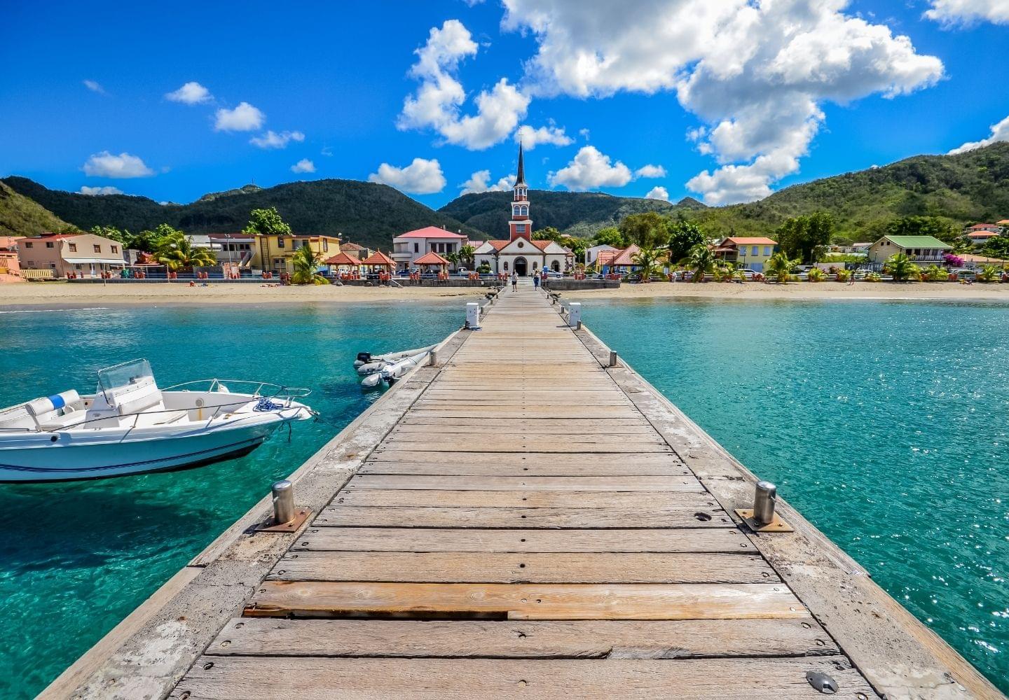 pier at anses d'arlet in martinique